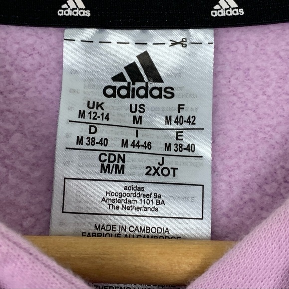 Adidas 3-Stripes Fleece Pullover Hoodie - Picture 8 of 8